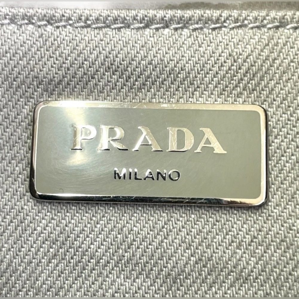 SOLD — Prada Canapa Tote Bag B2642B Canvas 2Way Shoulder Bag • Japan • EUC - Picture 5 of 16